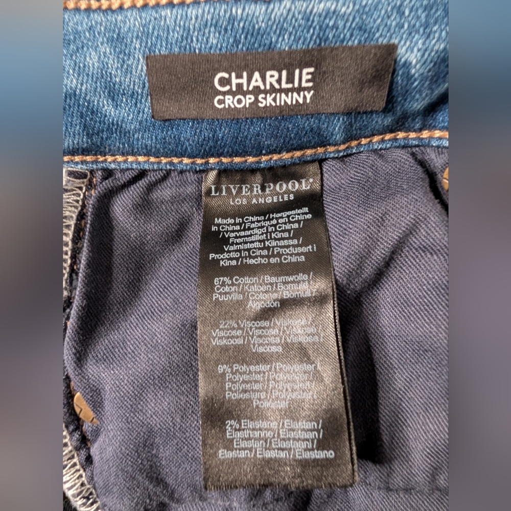 Liverpool Jean Company Charlie Crop Skinny 4/27 - Picture 12 of 12